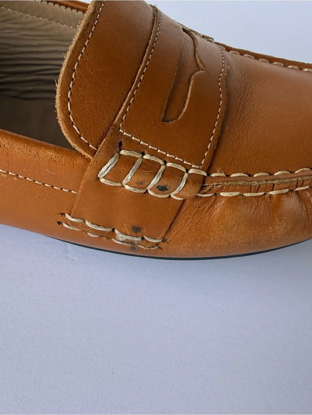 Polo by Ralph Lauren Kids Cognac Leather Penny Loafers
